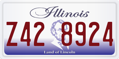 IL license plate Z428924