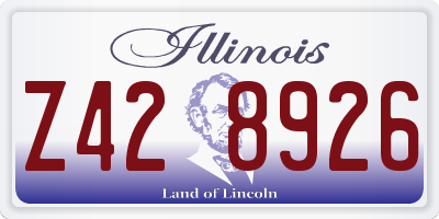 IL license plate Z428926