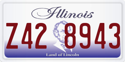 IL license plate Z428943