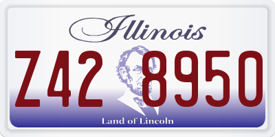 IL license plate Z428950