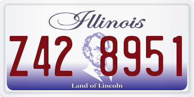 IL license plate Z428951