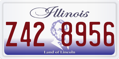 IL license plate Z428956