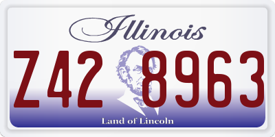 IL license plate Z428963