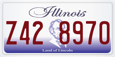 IL license plate Z428970