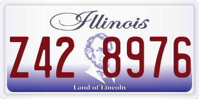 IL license plate Z428976