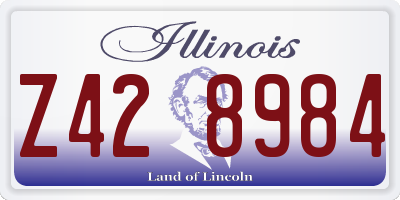 IL license plate Z428984