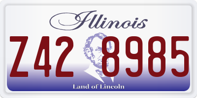 IL license plate Z428985
