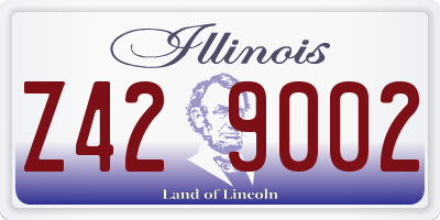 IL license plate Z429002