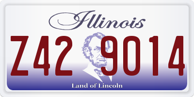 IL license plate Z429014
