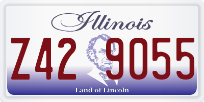 IL license plate Z429055