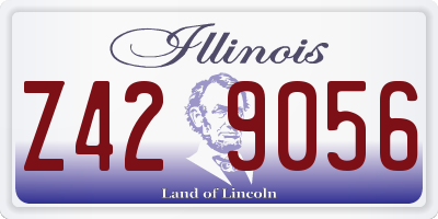 IL license plate Z429056