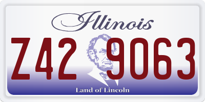 IL license plate Z429063