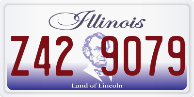 IL license plate Z429079