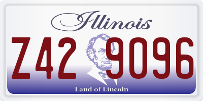 IL license plate Z429096