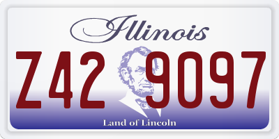 IL license plate Z429097