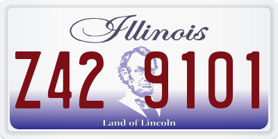 IL license plate Z429101