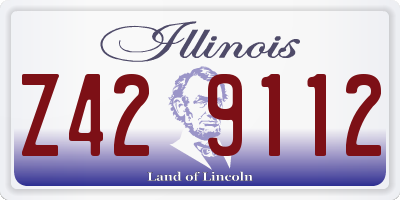 IL license plate Z429112