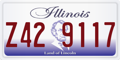 IL license plate Z429117