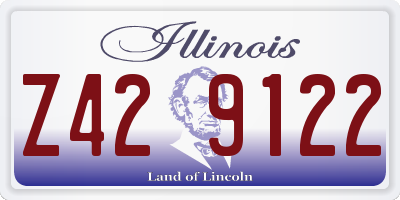 IL license plate Z429122