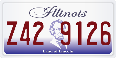 IL license plate Z429126