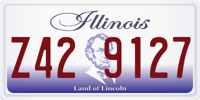 IL license plate Z429127