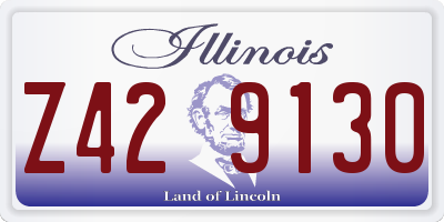 IL license plate Z429130