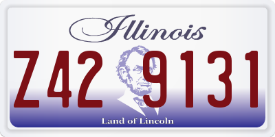 IL license plate Z429131