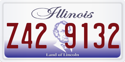 IL license plate Z429132