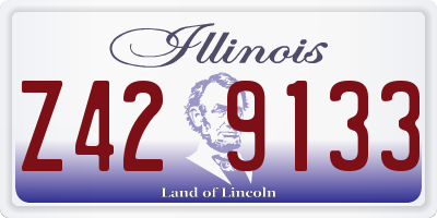 IL license plate Z429133