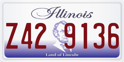 IL license plate Z429136
