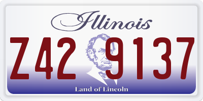 IL license plate Z429137