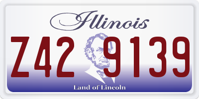 IL license plate Z429139