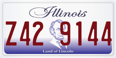IL license plate Z429144