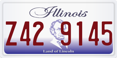 IL license plate Z429145