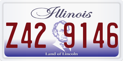 IL license plate Z429146
