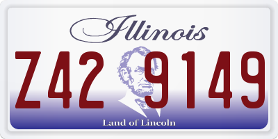 IL license plate Z429149