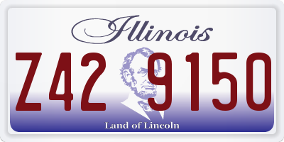 IL license plate Z429150