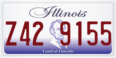 IL license plate Z429155