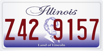 IL license plate Z429157