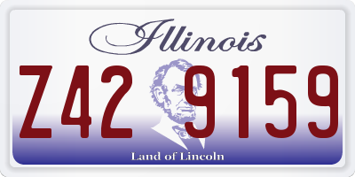 IL license plate Z429159