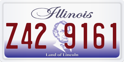 IL license plate Z429161
