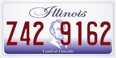 IL license plate Z429162
