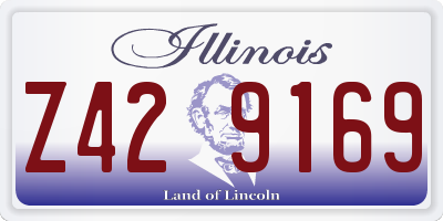 IL license plate Z429169