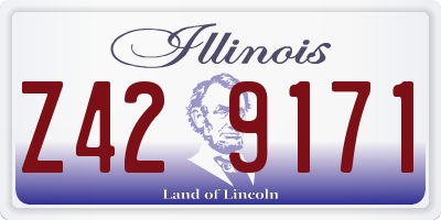 IL license plate Z429171