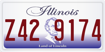 IL license plate Z429174