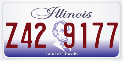 IL license plate Z429177