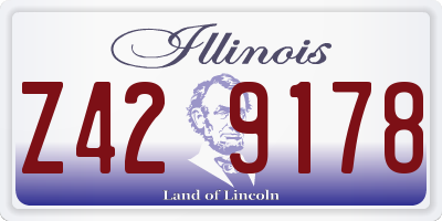 IL license plate Z429178