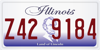 IL license plate Z429184