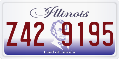 IL license plate Z429195