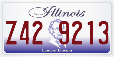 IL license plate Z429213